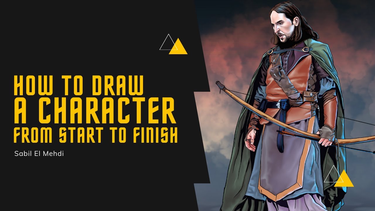 Character #concept process-loose sketch to final painting #time lapse ...