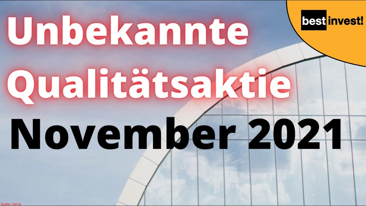 Top Aktie November 2021 - über 1.000% Performance seit 2015 + solides Unternehmen!