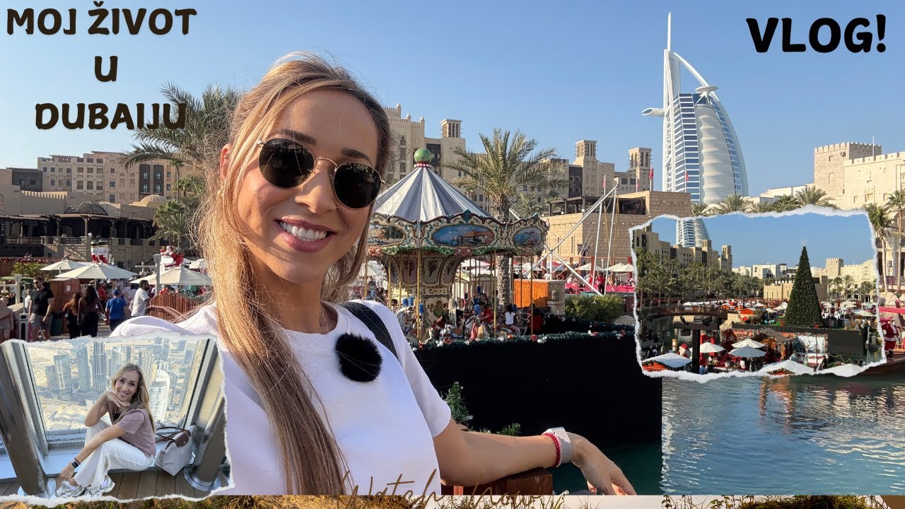Moj Zivot u Dubaiju VLOG pogled sa Burj Khalife, Bozicni market