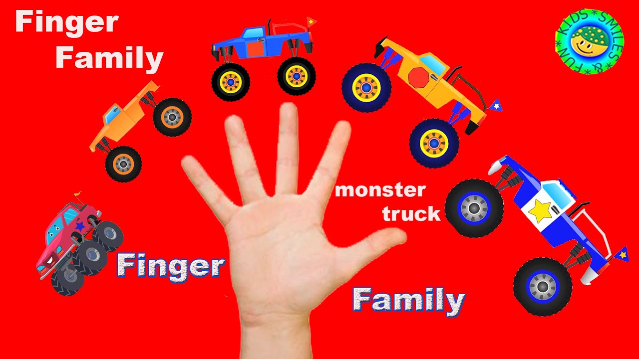 finger family monster truck- семья пальчиков монстр траков