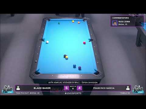 BLAKE BAKER vs FRANCISCO GARCIA - THE POCKET - TABLE 18 | EvoSports
