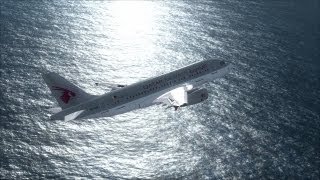 FSX HD Qatar Airways A319 Landing at Dubai Airport OMDB