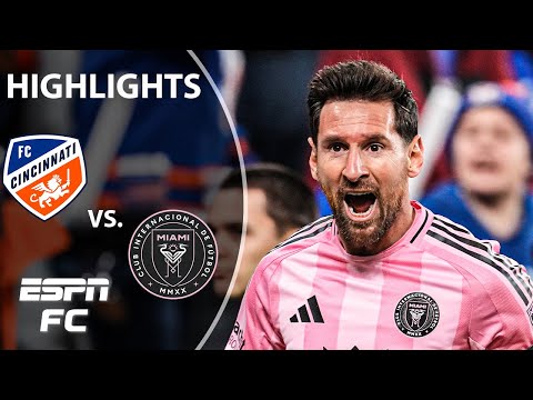 MESSI MAKES MLS POSTSEASON HISTORY 😤 FC Cincinnati vs. Inter Miami | MLS Highlights | ESPN FC