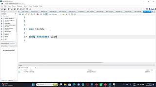 Eliminar base de datos en MySQL Workbench: comando DROP DATABASE