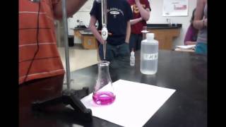 Unit 13 Segment 06B: Titration performed by Mr. Dirksen