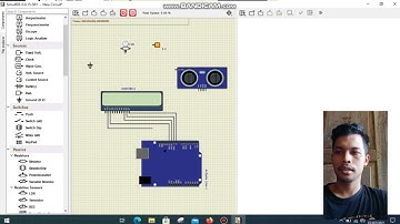 Rangkaian Sensor Ultrasonic menggunakan SIMULIDE Arduino