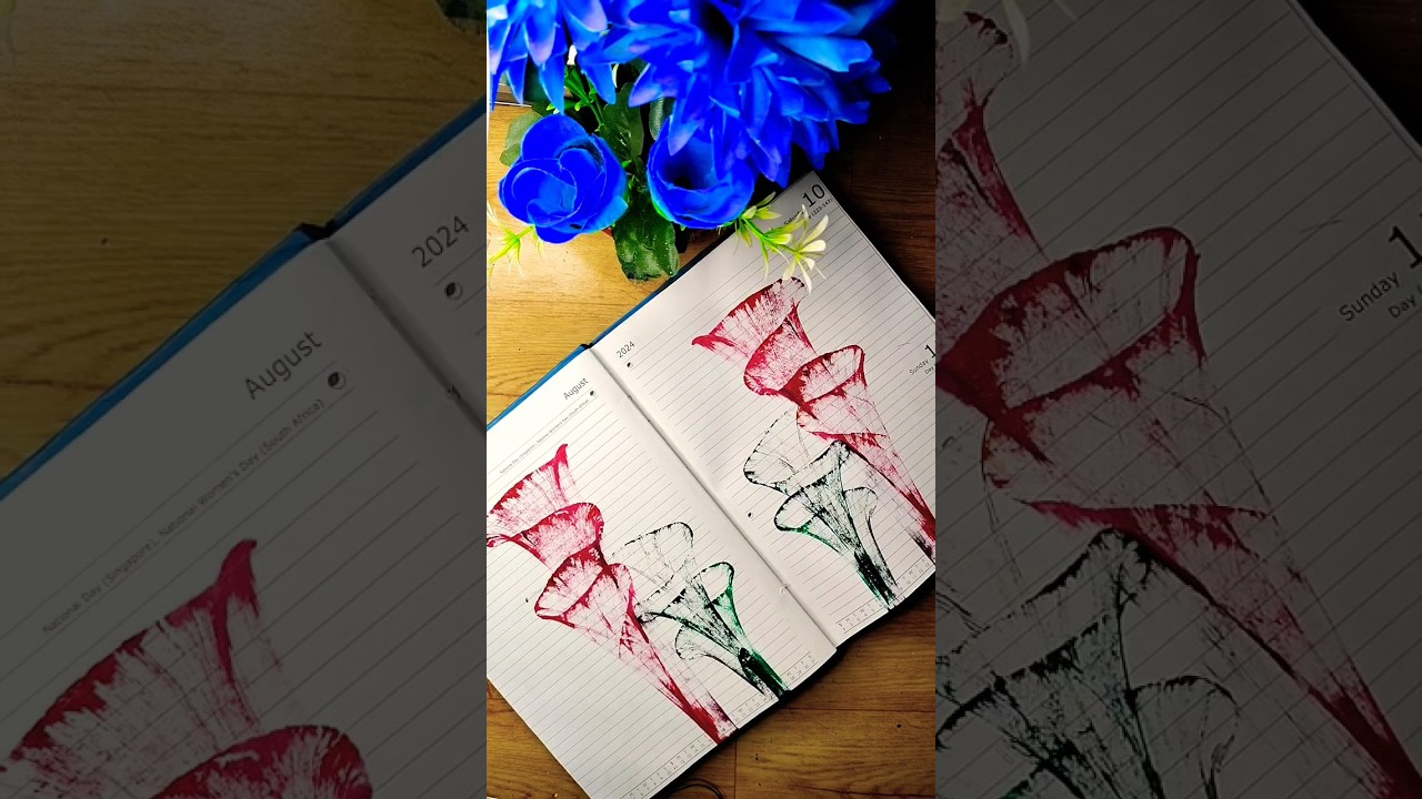 Amazing Thread Pulling Art 💙 Acrylic Painting 