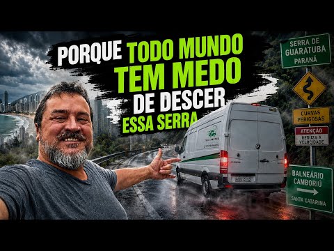 THIS IS NO PLACE FOR AMATEURS, MOUNTAIN PASS WITH A HIGH ACCIDENT RATE, GUARATUBA MOUNTAIN PASS.