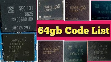 64gb All Code List by Safiq Rahimuddin|#64gbmobilescrap
