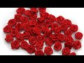 how to make ribbon rose | DIY satin ribbon flowers | DIY rose flower