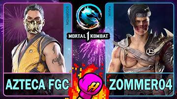 MK1 Azteca FGC (SCORPION) VS Zommer04 (HAVIK)🥊Mortal Kombat 1🥊4K 60ᶠᵖˢ