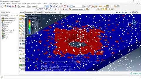 Simulation Smooth Particle Hydrodynamic explosion over the RC slab in Abaqus-Damage investigation