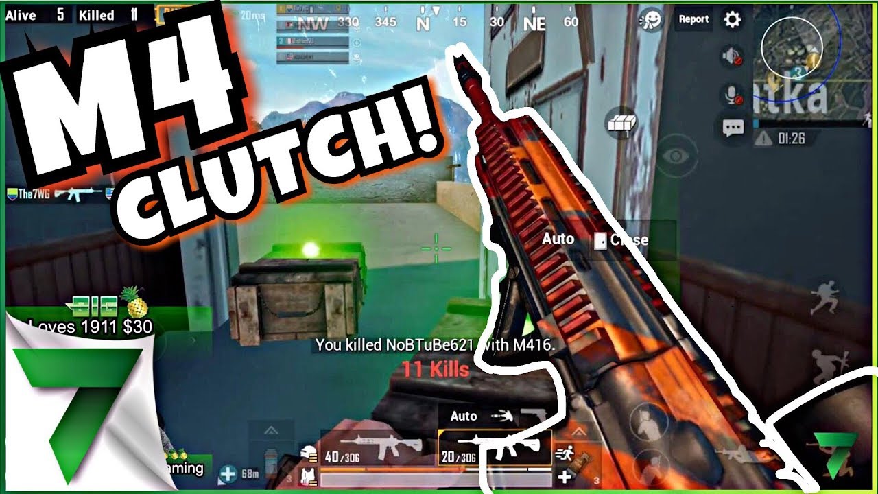 Sick M416 Viper Skin And Clutch 1v4 Pubg Mobile Youtube