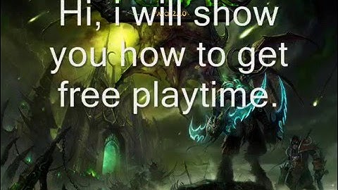 How to get Free Wow Playtime (New!!) cracked!WATCH NOW!