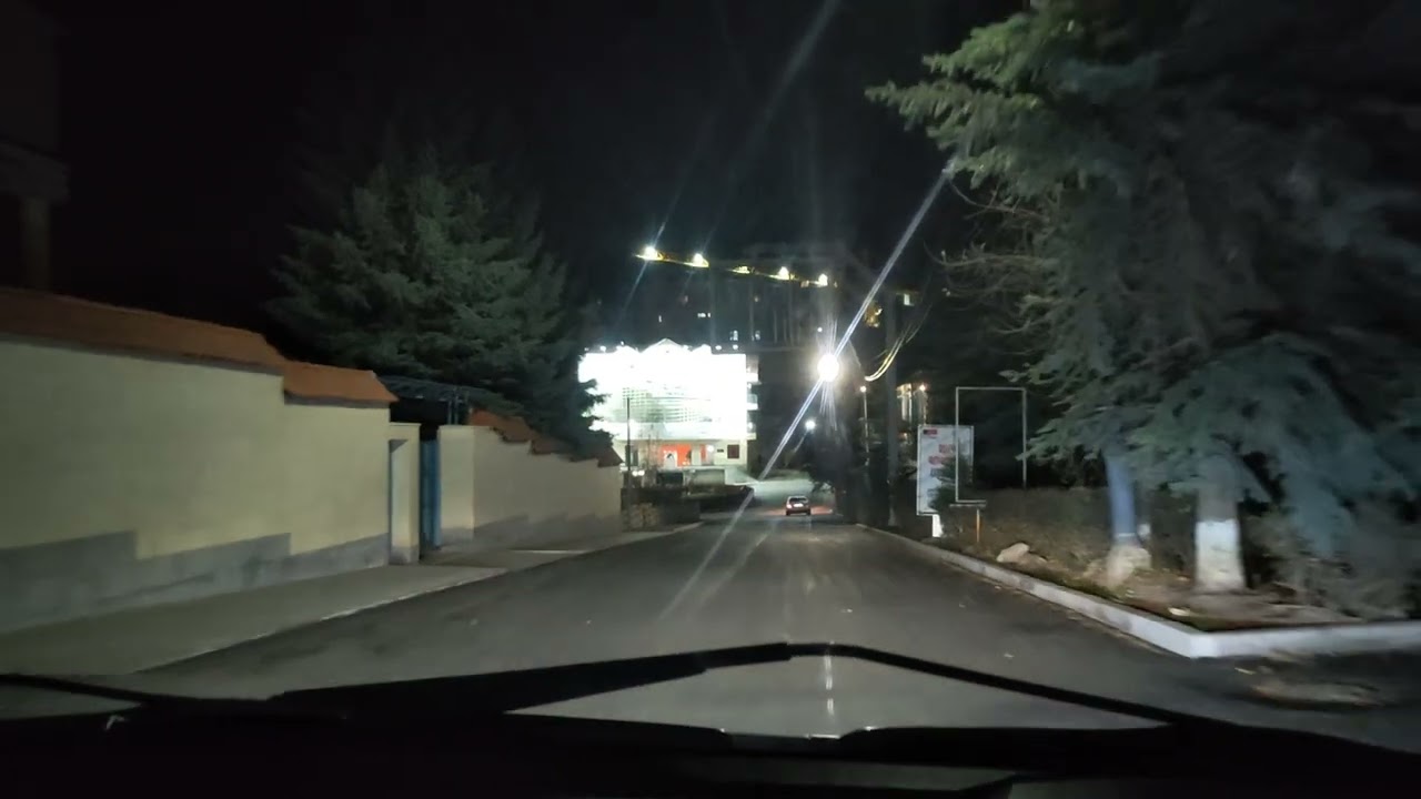 Night drive , Armenia 