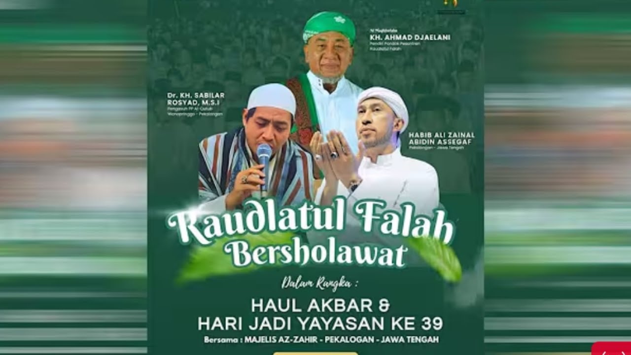 🔴RAUDLATUL FALAH BERSHOLAWAT ::: BERSAMA HABIB ALI ZAINAL ABIDIN ASSEGAF & MAJELIS AZZAHIR