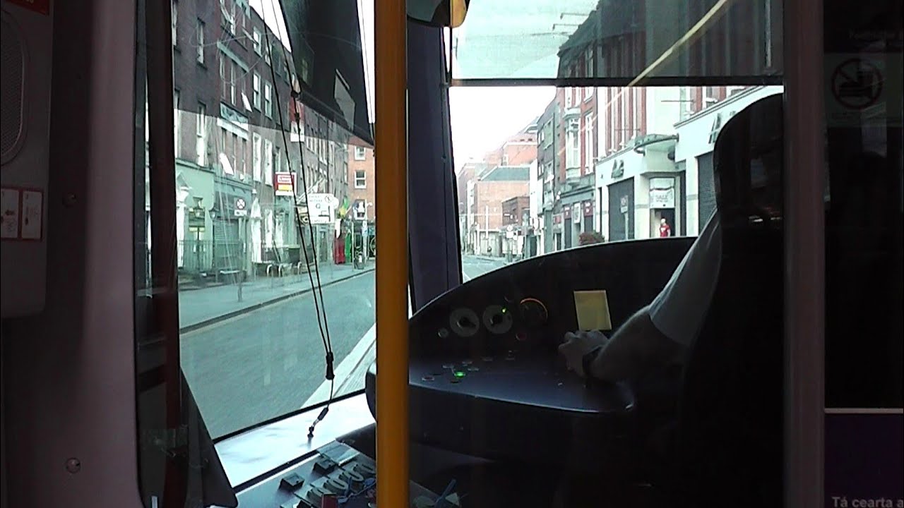 On board a Luas Tram - Abbey Street to Jervis