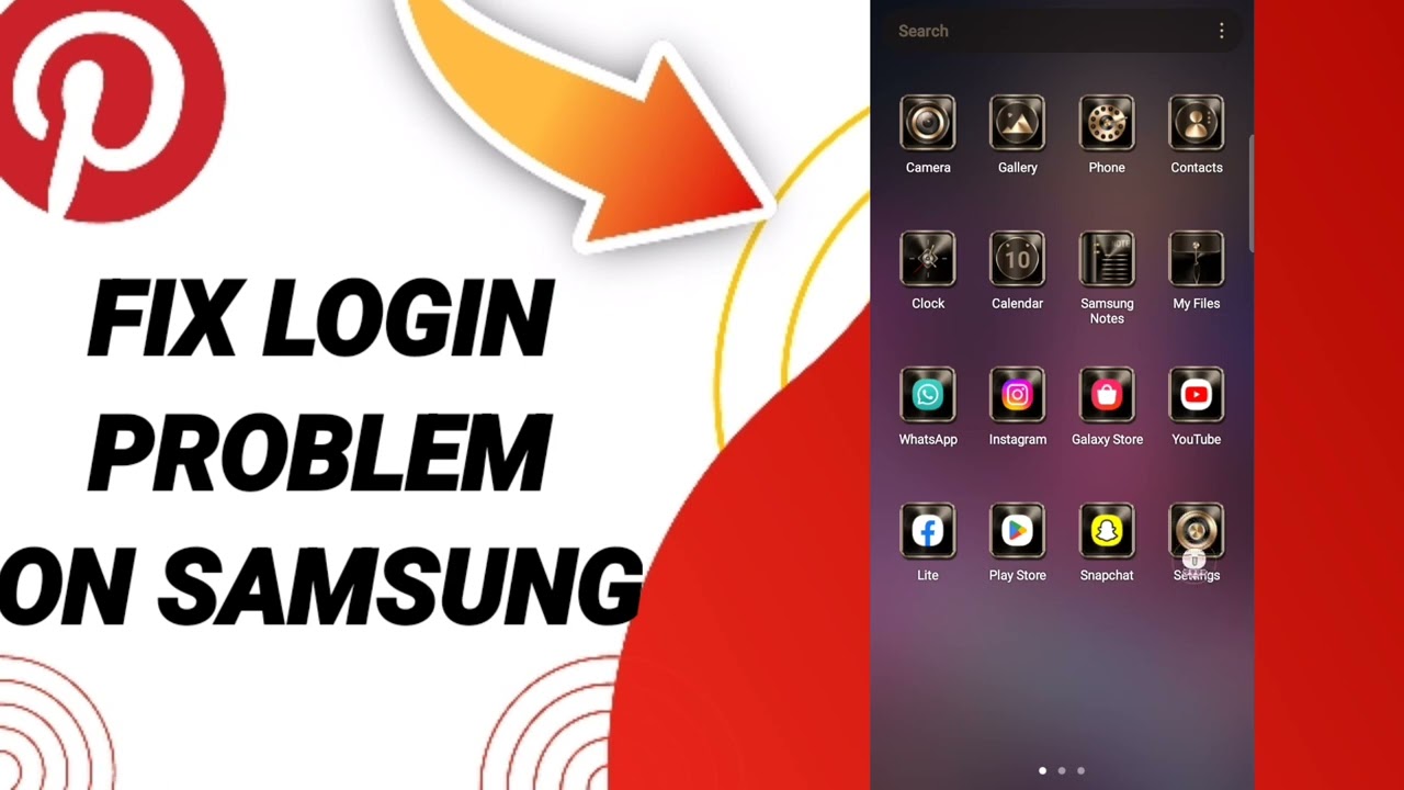 How To Fix Login Problem On Samsung On Pinterest App