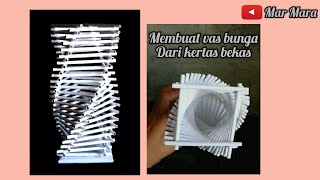 Membuat Vas Bunga Dari Kertas Bekas Vas Bunga Dari Koran Kerajinan Dari Kertas Bekas