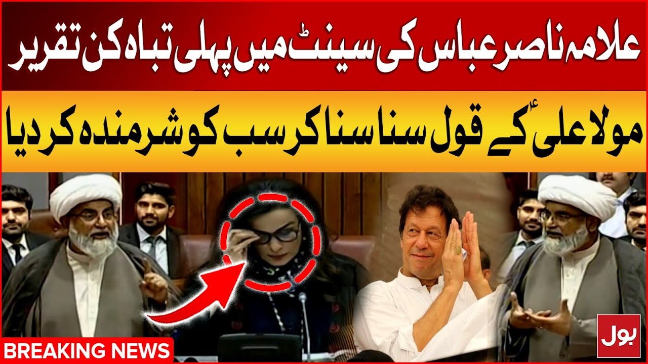 Allama Raja Nasir Abbas First Speech In Senate | Historic Speech By Senator | 22 May 2024