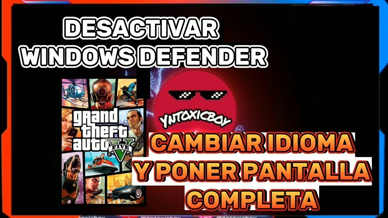 COMO PONER GTA 5 EN PANTALLA COMPLETA Y COMO PONELO EN ESPAÑOL. #GTA #