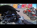 Yamaha R6 vs MT-09 - RACE!