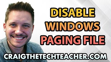 How To Disable The Windows 7 Paging File (2022)