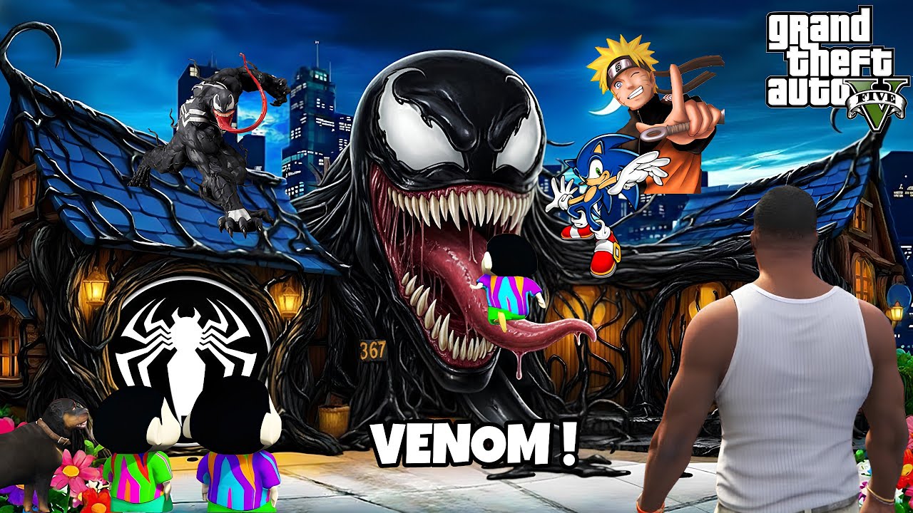 Franklin & Shinchan ENTER Venom’s SECRET HOUSE | Dangerous Mission