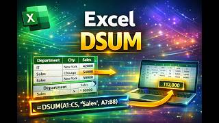 DSUM Function in Excel Bangla | Criteria দিয়ে নির্দিষ্ট Data Sum করার সেরা ফর্মুলা!
