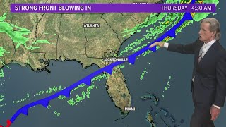 Cold front blows in Thursday with damp weather for the weekend