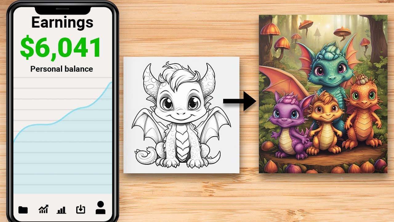 MILLIONAIRE REVEALS How To Make Money with Midjourney Coloring Book