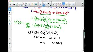 Calculus Optimization notes