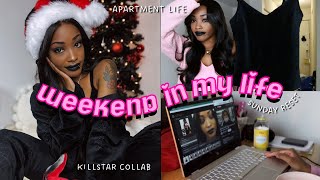 A *sorta* Prodcutive Weekend in My Life | GRWM, Killstar Collab + Haul, Apartment Life