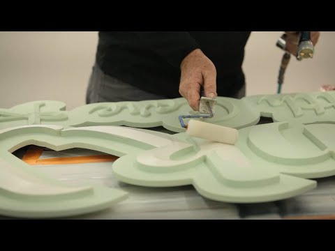 How to Paint an HDU Sign Water Based Paint  15lb CORAFOAM