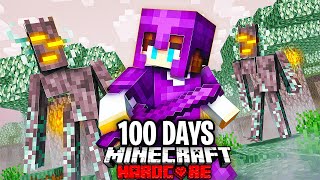 I Survived 100 Days in a Pale Garden ONLY World in Minecraft Hardcore!