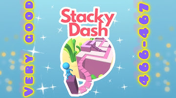 Stacky Dash level 466-467 very nice 👍 #mobilegameroom #gameplay #viral #games #stackydash #game