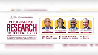 POSTGRADUATE RESEARCH CONFERENCE 2025 || DAY 1