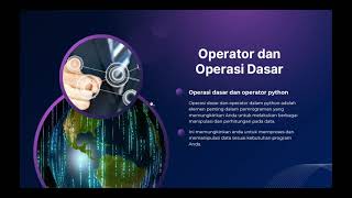 Tipe data, operator dan variabel python
