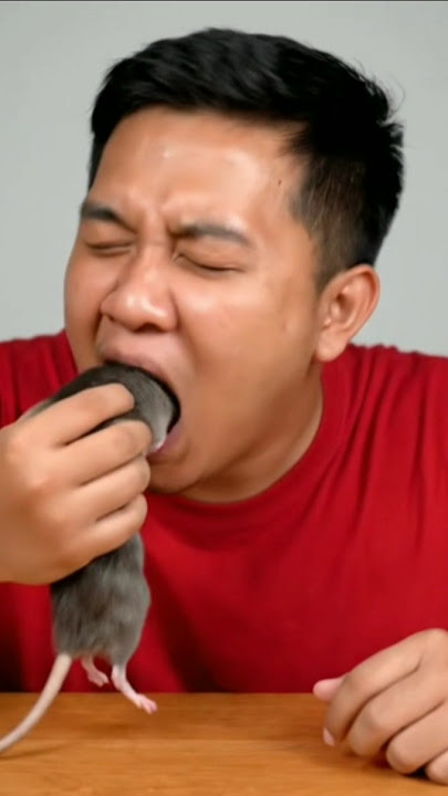 skip aja kalo ga kuat liatnya agus mukbang tikus hidup #ai