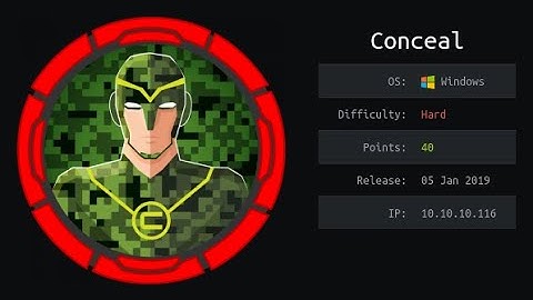 Hack The Box - Conceal w/o Metasploit