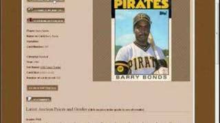 Barry Bonds Baseball Card Value