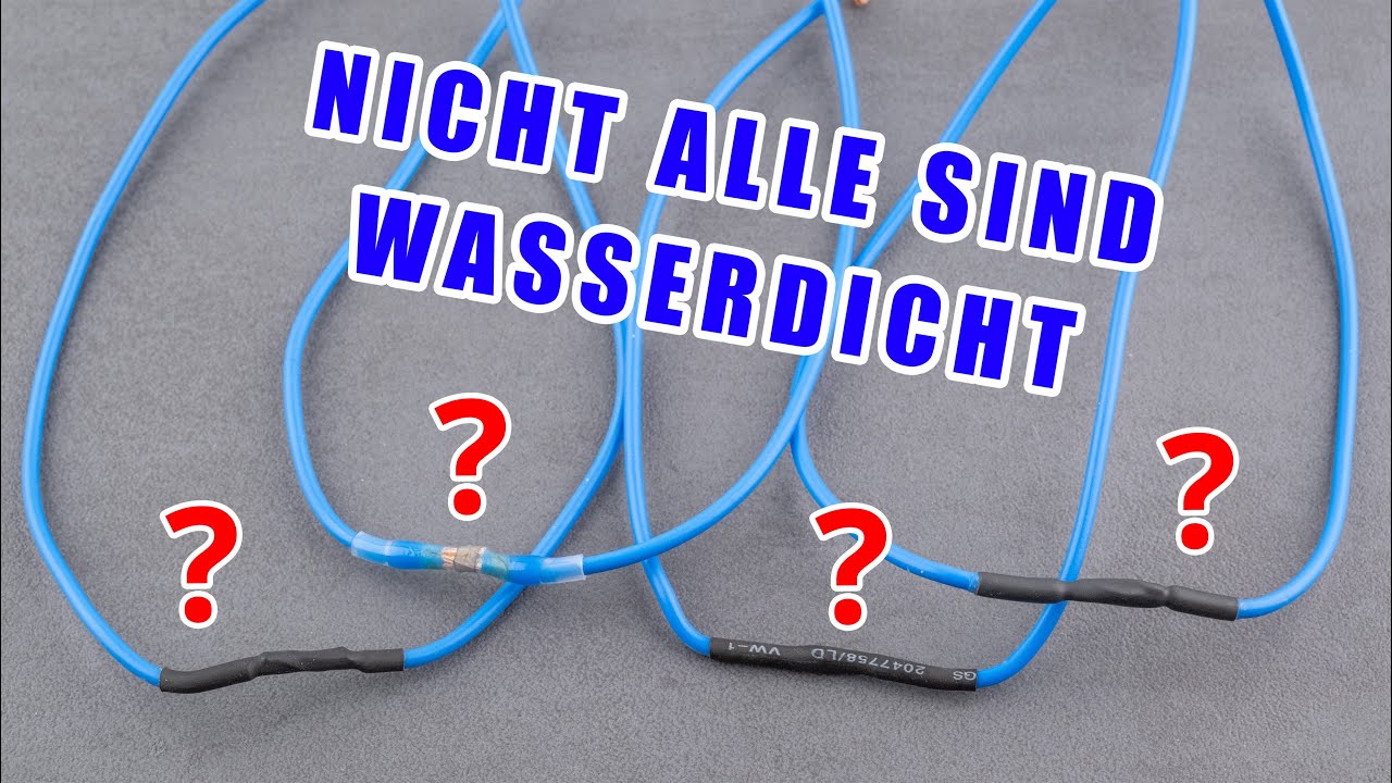 Lötverbinder vs. Schrumpfschlauch mit Kleber – wirklich wasserdicht?
