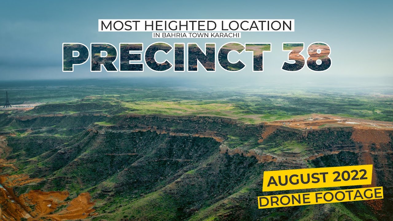 Precinct 38 After Monsoon | Most Heighted Location in Bahria town karachi | Aug 2022 | Drone Footage