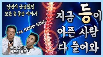 등통증! 원인은 알고나 아프자 젭알~ 페인랩이 말하는 통증이야기