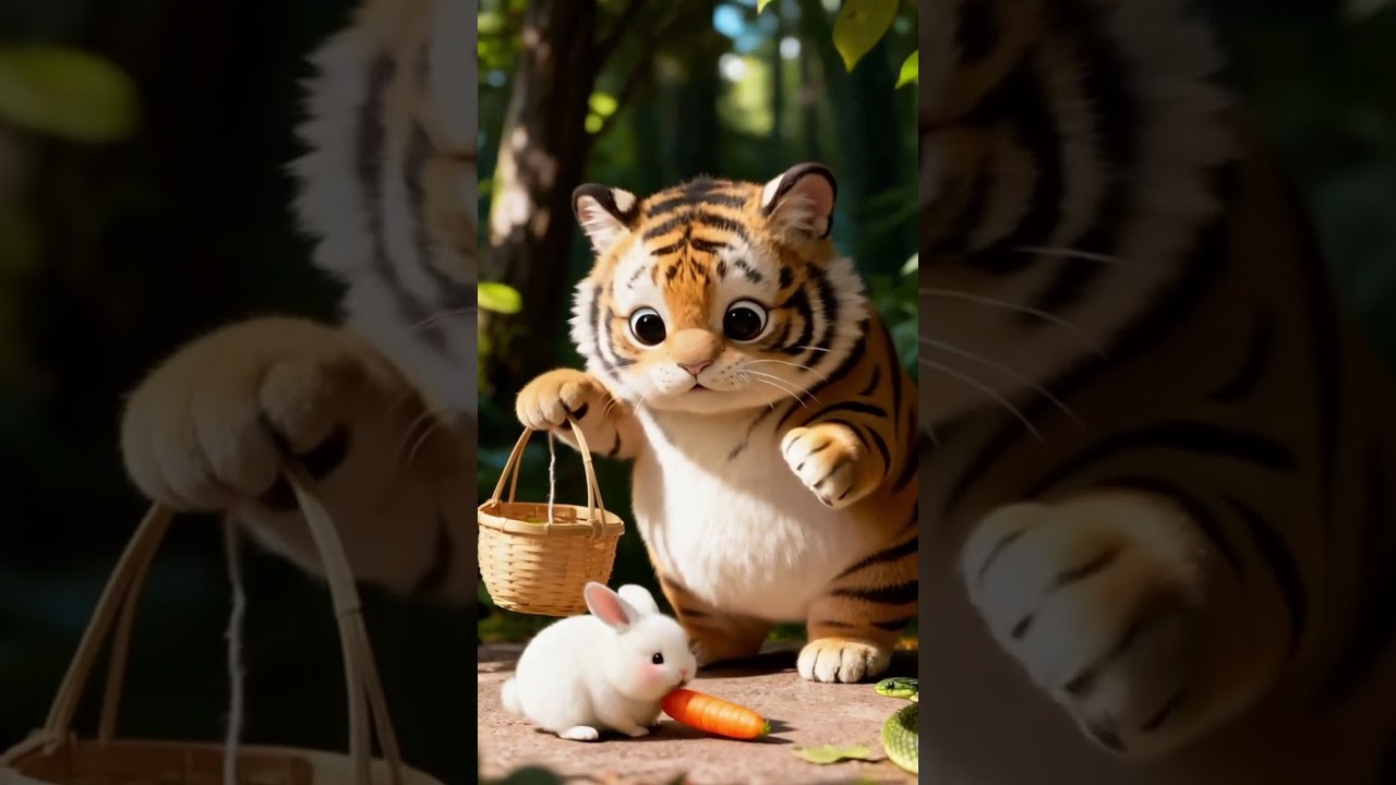Who Wins the Carrot Chase: Tiger or Bunny? 