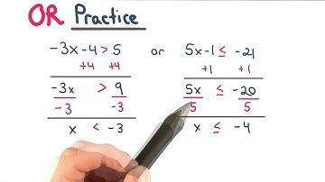 Practice with Or - Visualizing Algebra