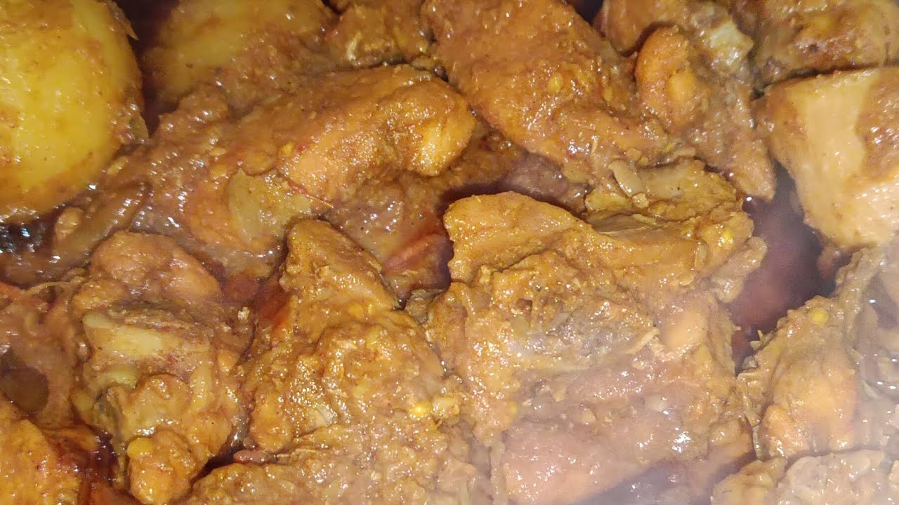টিপস সমেত নতুন আলু দিয়ে চিকেন কষা রেসিপি//chicken recipe Bengali recipe 