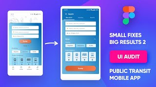 Public transit app search - UI/UX audit and redesign tutorial screenshot 2