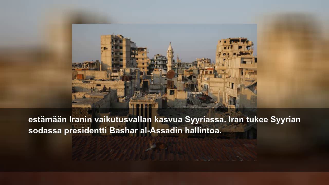 Syyria syyttää Israelia jo toisesta iskusta vuorokauden sisällä