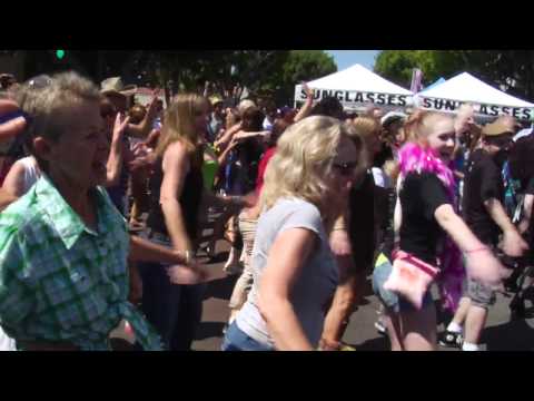 Rocky Horror Time Warp Flash Mob at CityFest, San Diego